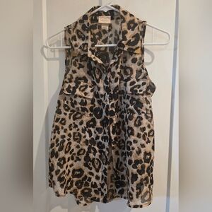 Self Esteem Animal Print Top
